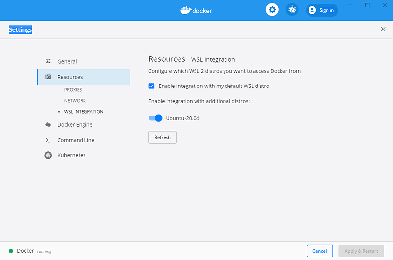 8.DockerSettingWSLIntegration